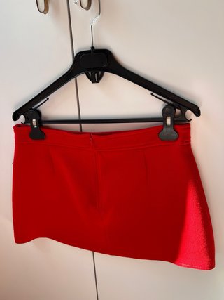 Conjunto Top y Minifalda Zara Rojo.