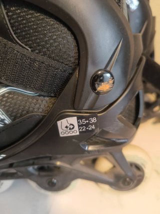 Patines en línea Oxelo negros 35 a 38 extensibles
