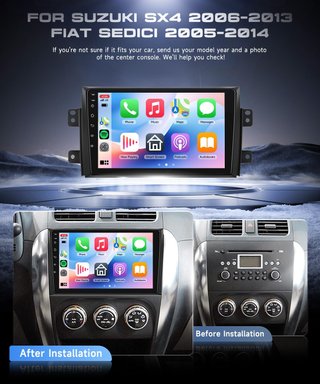 Radio Android 15 Suzuki SX4 / Fiat Sedici 9