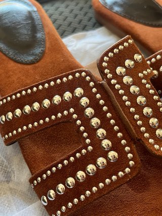 Sandalias Marrones Tachuelas 38