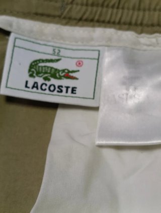 Lacoste pantalón grande  Talla 52 Hombre Beige