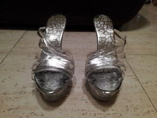 Zapatos tacón fino plataforma transparente