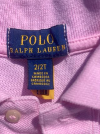 Polo Ralph Lauren niño rosa T2