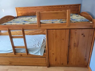 Litera madera pino maciza