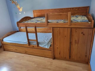 Litera madera pino maciza