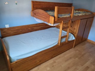 Litera madera pino maciza