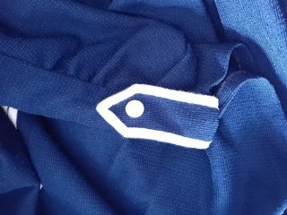 Vestido vintage azul Maille de France talla única