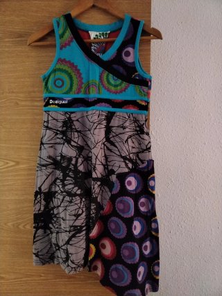 Vestido Desigual Multicolor Talla M