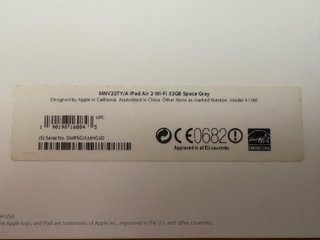 iPad Air 2 32GB Grigio