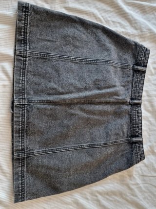 Falda tejana gris talla 42