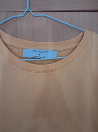Vestido largo mostaza Primark Talla M.
