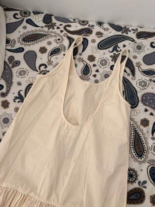 Vestido Zara Beige