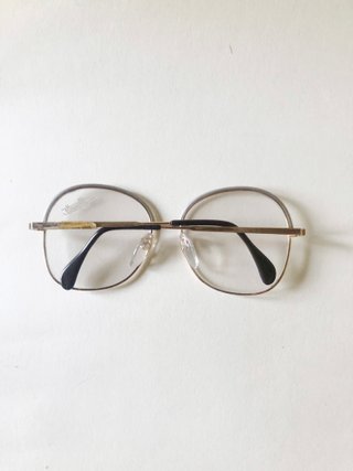 174 -Occhiali Vintage 80 rotondi Silhouette silver