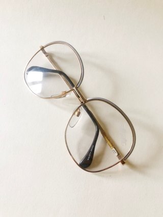 174 -Occhiali Vintage 80 rotondi Silhouette silver