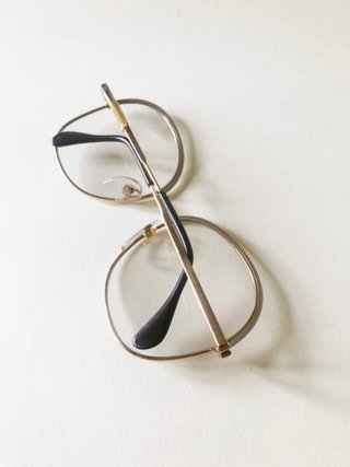174 -Occhiali Vintage 80 rotondi Silhouette silver