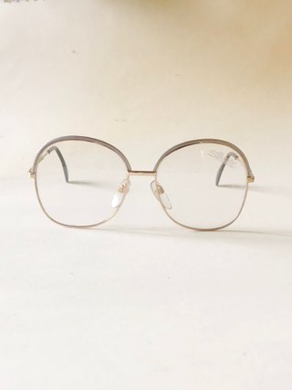 174 -Occhiali Vintage 80 rotondi Silhouette silver