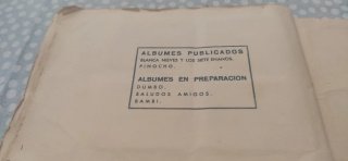 Álbum Pinocho Fher Cromos 1944 Completo. Disney