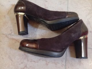Zapatos de piel Pitillos marrones