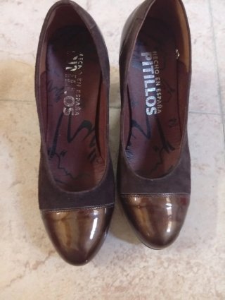 Zapatos de piel Pitillos marrones