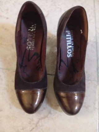 Zapatos de piel Pitillos marrones