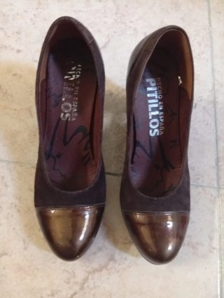 Zapatos de piel Pitillos marrones