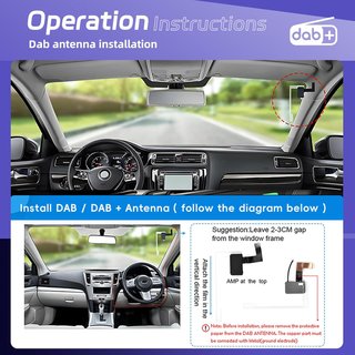 Radio 1 DIN 6,9" con CarPlay inalámbrico, Android