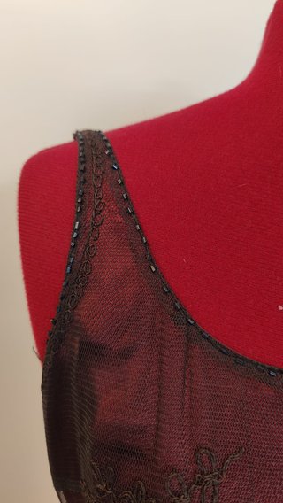 Vestido Largo Vintage Y2K Burdeos Hoss Intropia