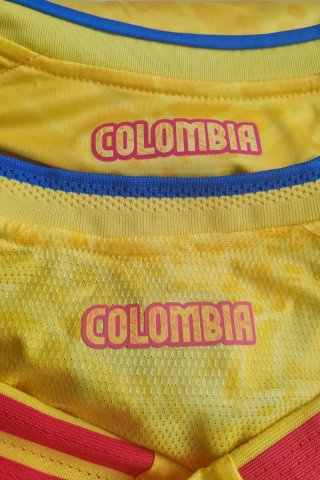Camiseta Adidas Colombia Azul y Amarilla