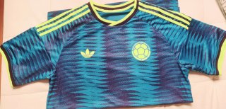 Camiseta Adidas Colombia Azul y Amarilla