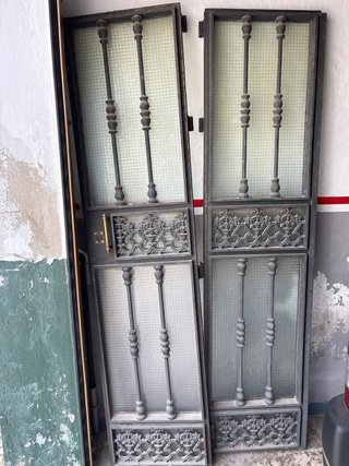 Puertas de hierro forjado con cristal