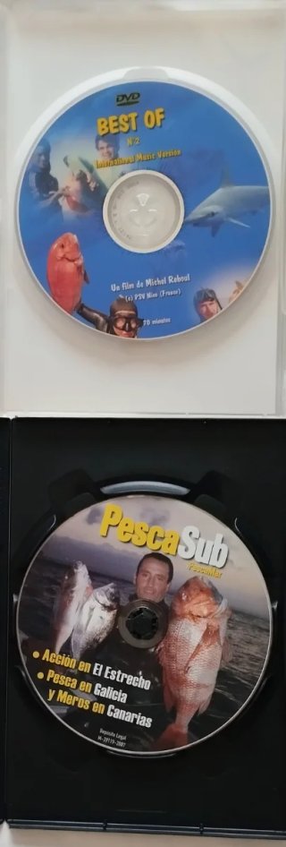 Lote DVDs Pesca Submarina
