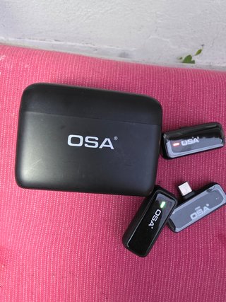 Microfones sem fios OSA c/ estojo