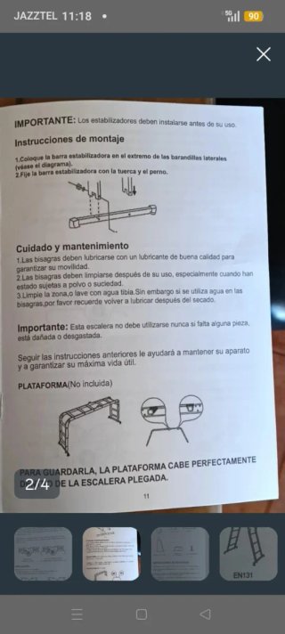 Escalera Telescópica Multifunción EN131