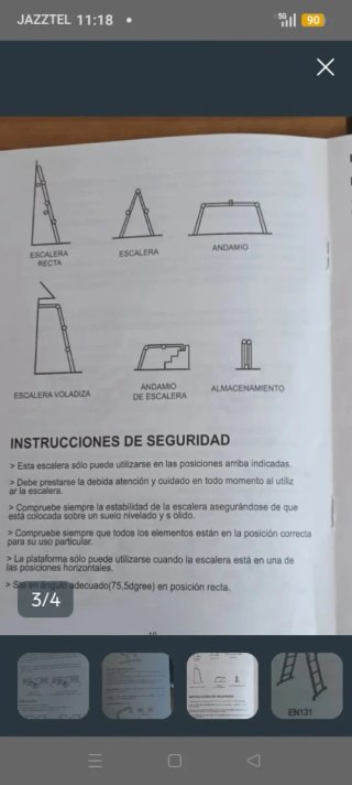 Escalera Telescópica Multifunción EN131