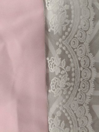 Vestido Blanco y Rosa