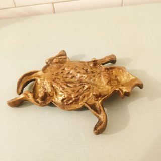 Gato Bronce Macizo Art Decó Original