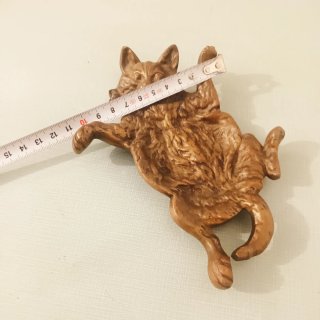 Gato Bronce Macizo Art Decó Original