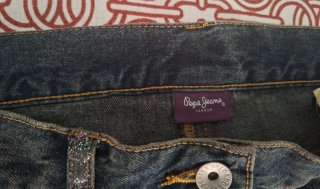 Falda tejana larga Pepe Jeans azul