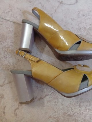 Sandalias Pitillos Piel Tacon Plataforma