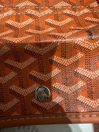 Bolso Goyard vintage naranja y beige