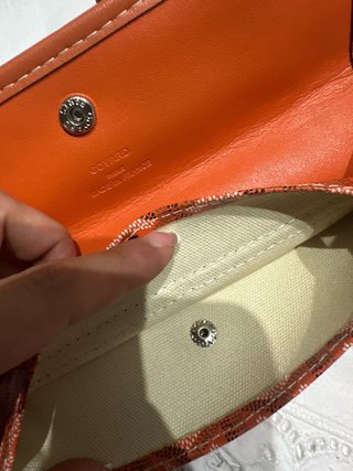Bolso Goyard vintage naranja y beige