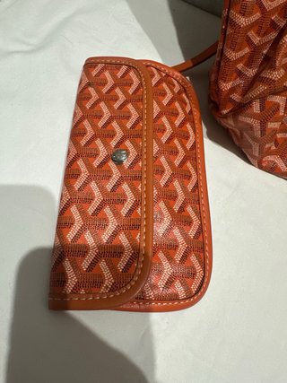 Bolso Goyard vintage naranja y beige