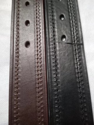 Cinture Uomo Pelle Nere e Marroni. Set 2 pezzi