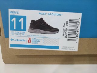 Zapatilla Bota Columbia Facet 60 Outdry Negra