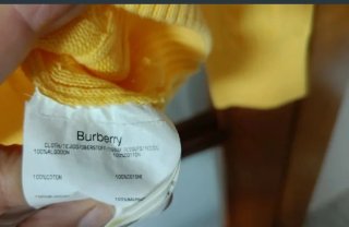 Jersey Burberry Mujer Amarillo Talla XL pequeña