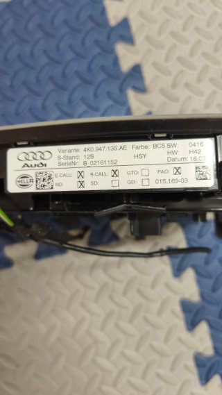Audi A4 B9/9.5 Plafón Luz Techo