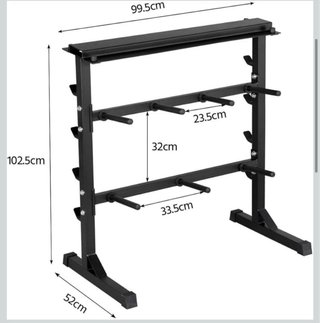 Soporte Rack para Mancuernas, Barras y Discos