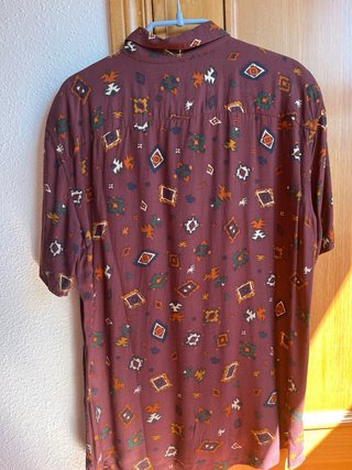 Camisa Pull&Bear Estampada Viscosa Talla S