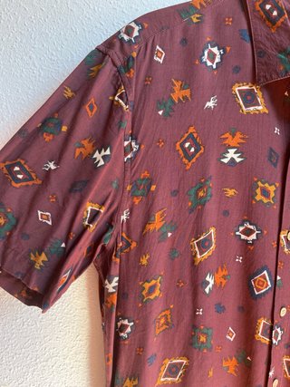 Camisa Pull&Bear Estampada Viscosa Talla S
