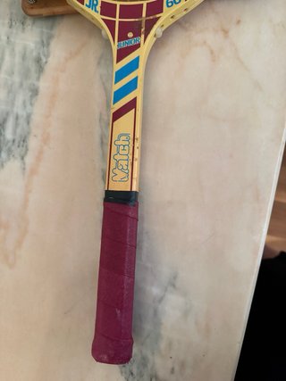 Raqueta de tenis vintage madera JR 60